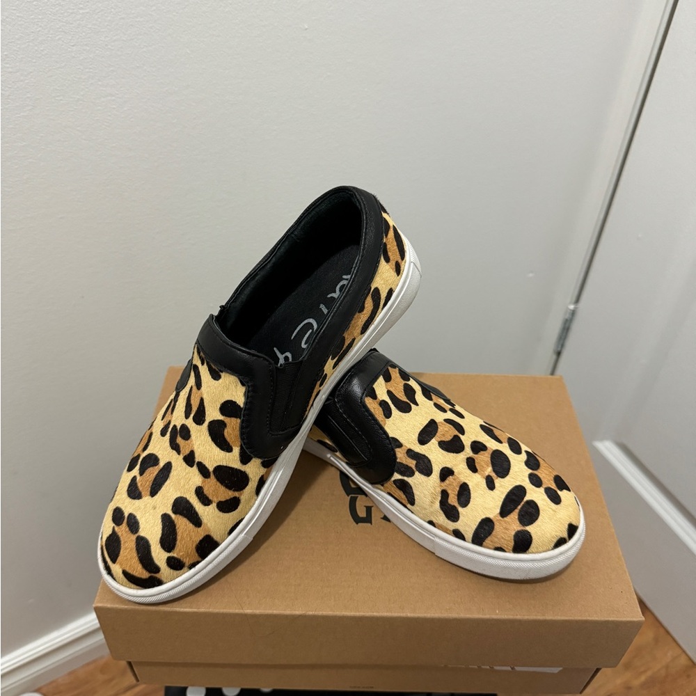 Leopard Print Slip-On Sneakers